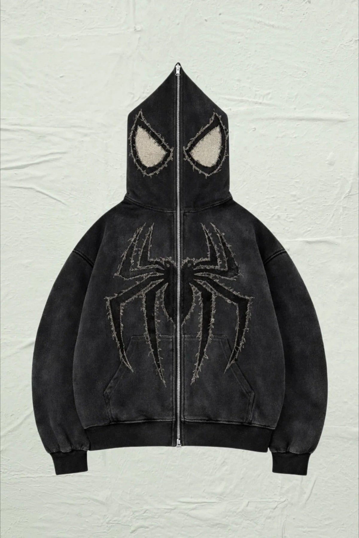 Spider Graphic Full Face Zip Hoodie