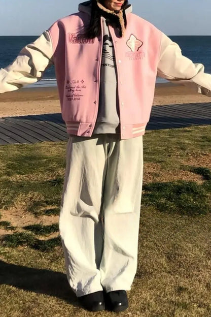 Pink Sweetheart Bomber Jacket