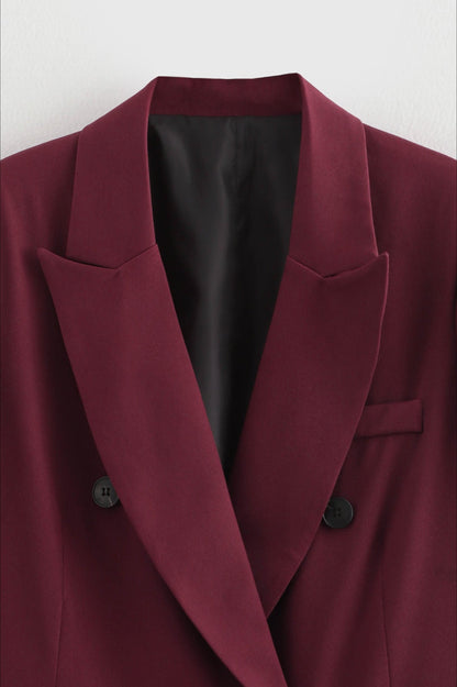 Oversized Wide Lapel Structured Blazer