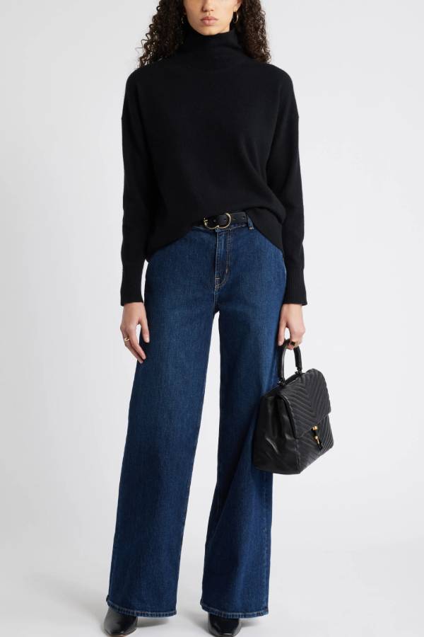 Oversize Cashmere Turtleneck Sweater