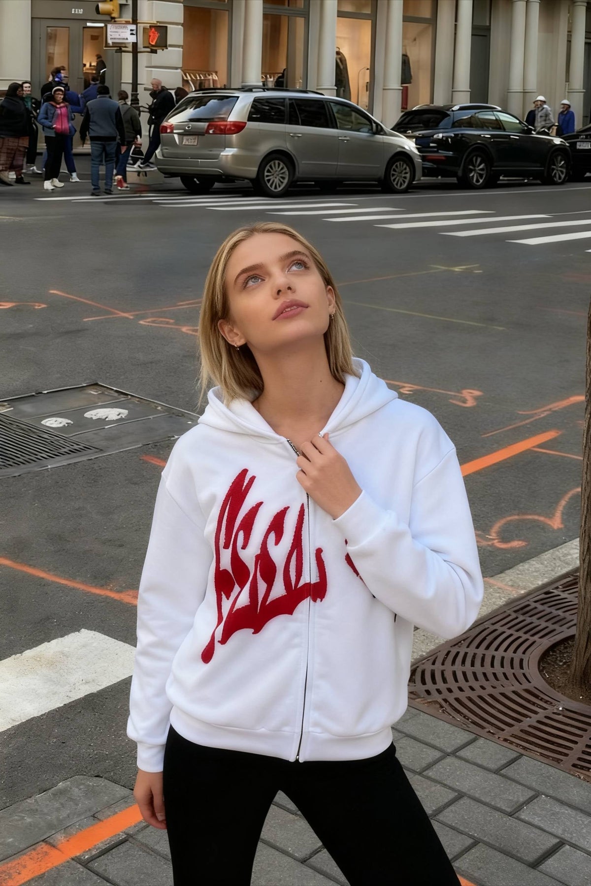 Y2K Retro Letter Hoodie