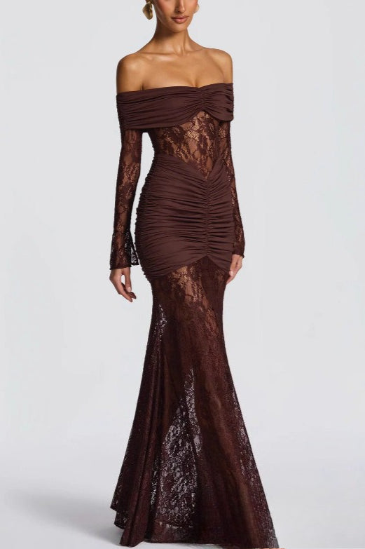 Lace Patchwork Mermaid Lace Dress