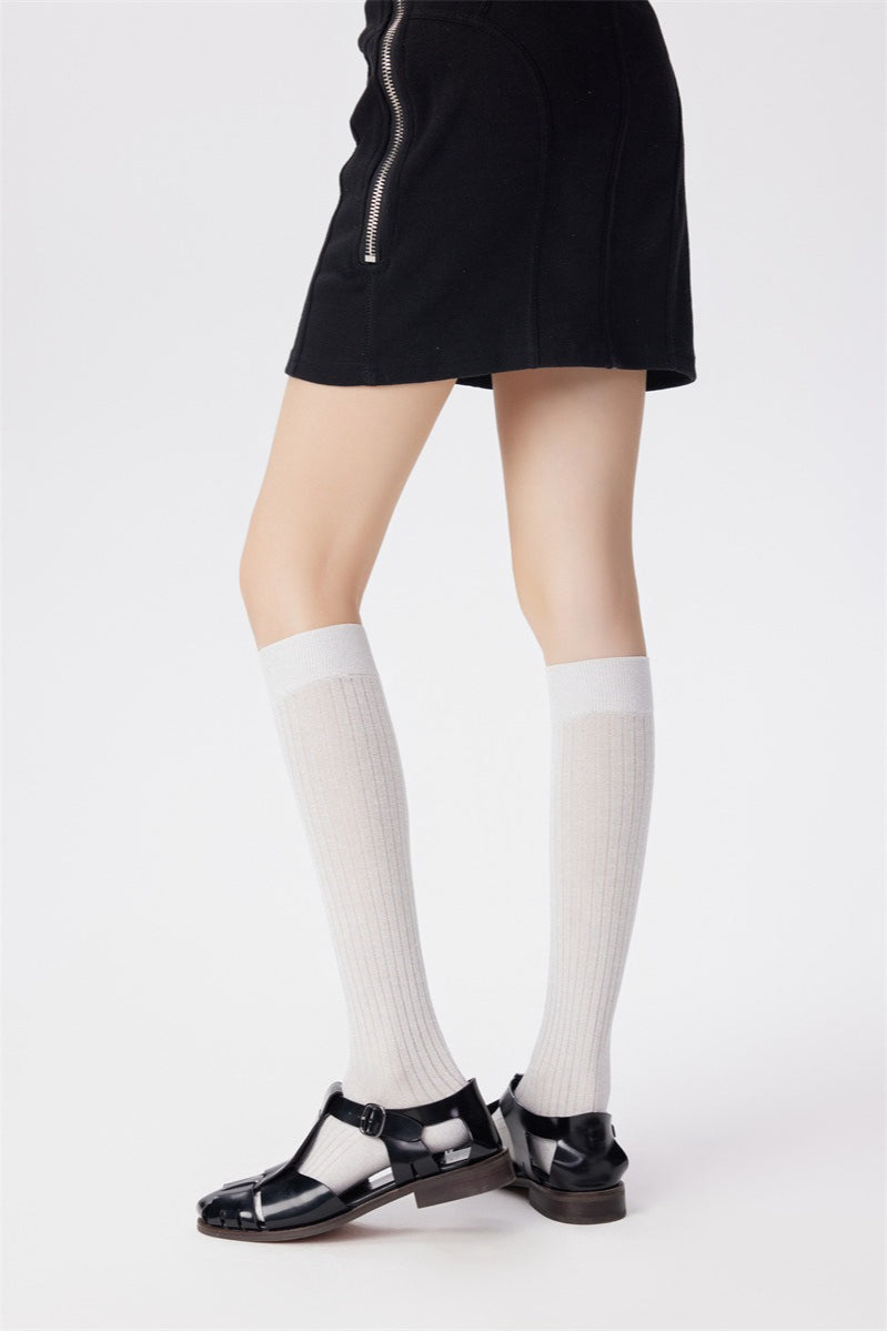 Sheer Mesh Breathable Knee High Socks