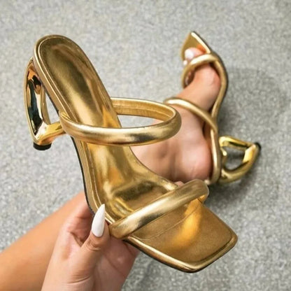 Open Toe Party Luxury Designer Shallow Banquet Elegant High Heel