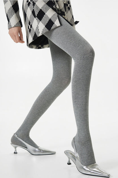High Waist Knit Moisture Wicking Compression Tights