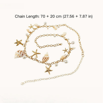 Gold Shell Conch Chic Beach Waist Chain