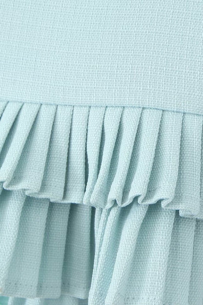 Low Waist Pleated Mini Skirt