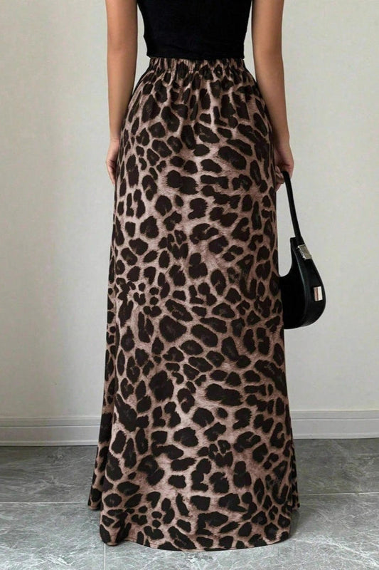 High Waist A Line Maxi Skirt