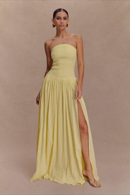 Solid Color Sleeveless Backless Ruched Corset Maxi Prom Dress