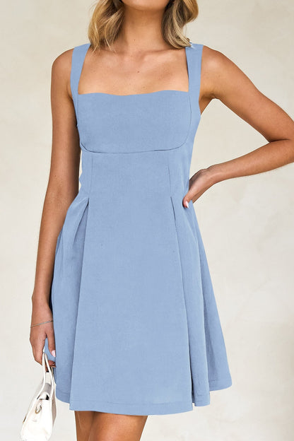 Elegant Butterfly Tie Spaghetti Strap Cocktail Dress