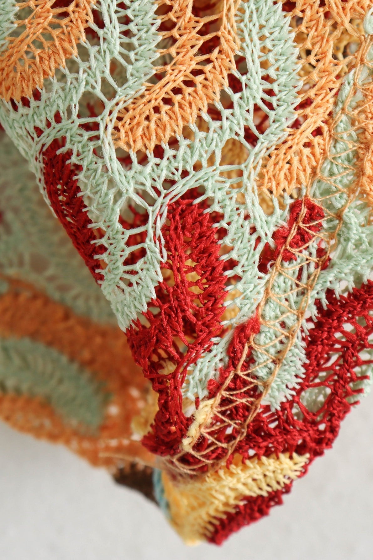 Crochet Knit Floral Vacation Boho Dress