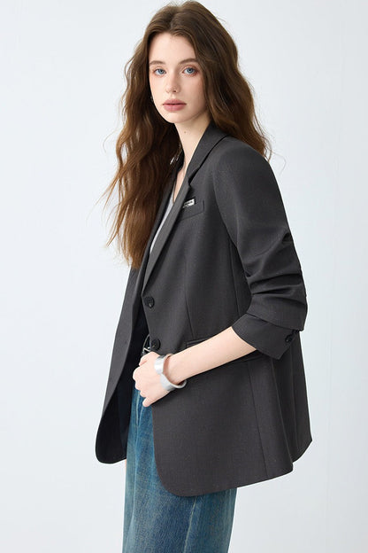Unstructured Relaxed Office Chic Blazer