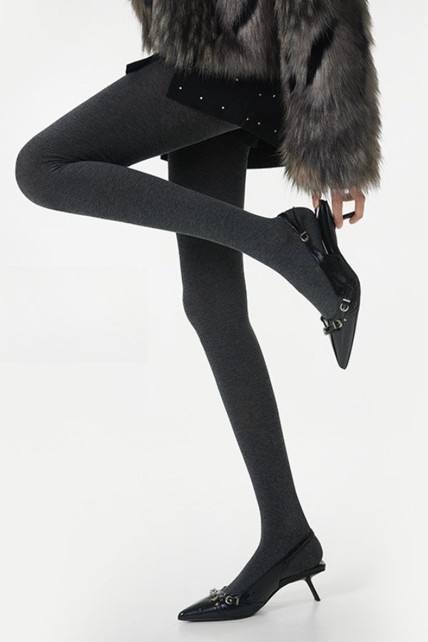 High Waist Knit Moisture Wicking Compression Tights