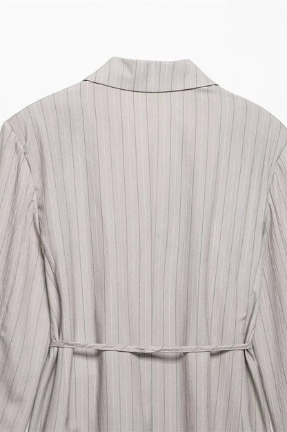 Lace-up Waist Fitted Blazer