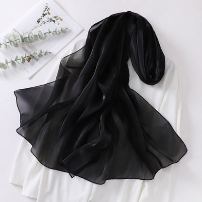 Organza Sheer Glossy Elegant Head Scarf