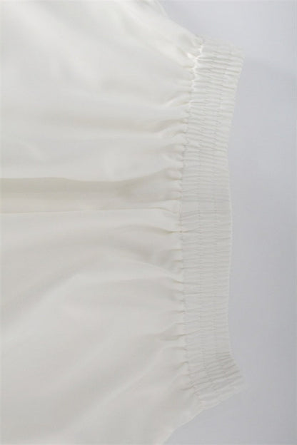 Satin Feel Frill Trim Cami Sleep Shorts Set