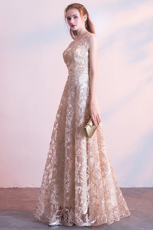 Floral Print Long Sleeve Column Gown Prom Dress