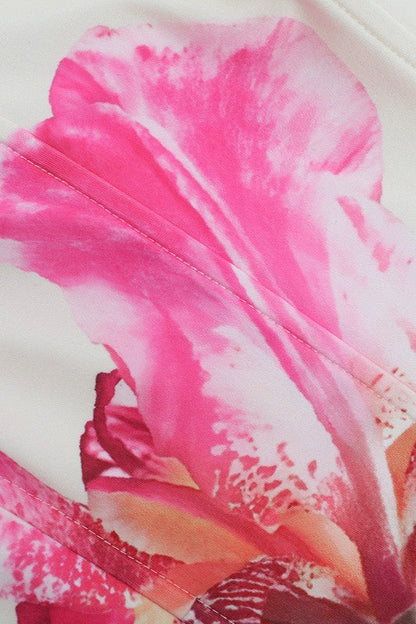Floral Print Strapless Chic Tube Top