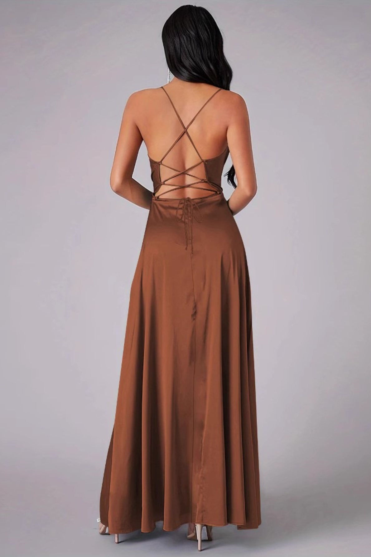Backless Slit Bodycon Formal Dress