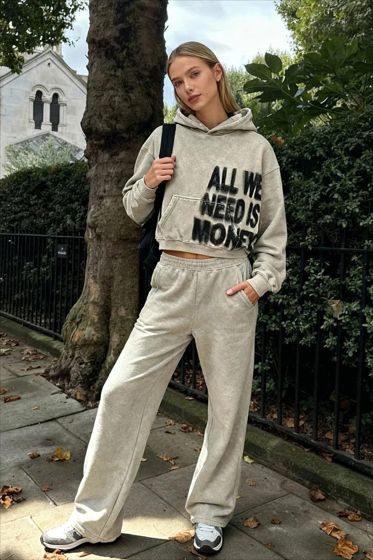 Letter Print Oversized Streetwear Hoodie