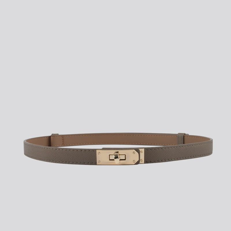 Locking Clasp Slim Elegant Waist Belt