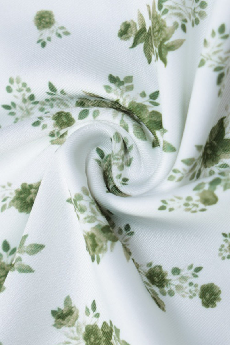 Printed Strap Slim Mini Floral Dress