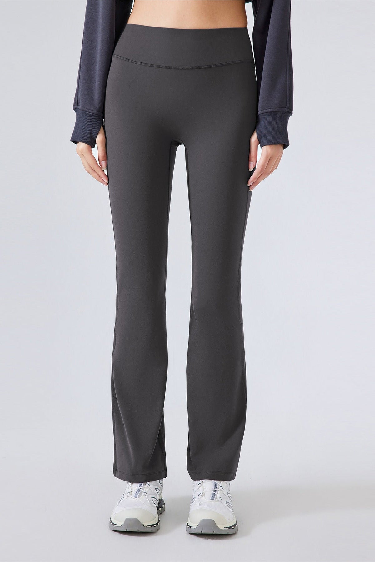 High-Waisted Fleece Lined Flared Yoga Leggings