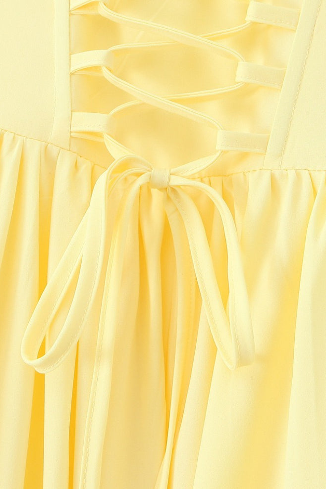Romantic Bow Boned Strapless Slim Solid Prom Dress