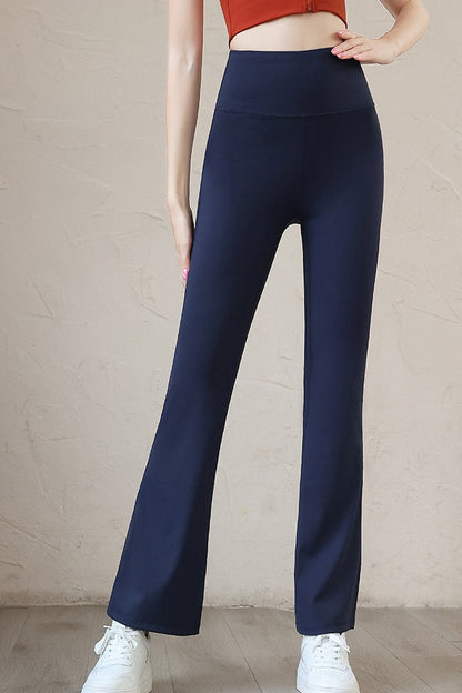High-Waisted Slim-Fit Quick-Dry Flared Leggings