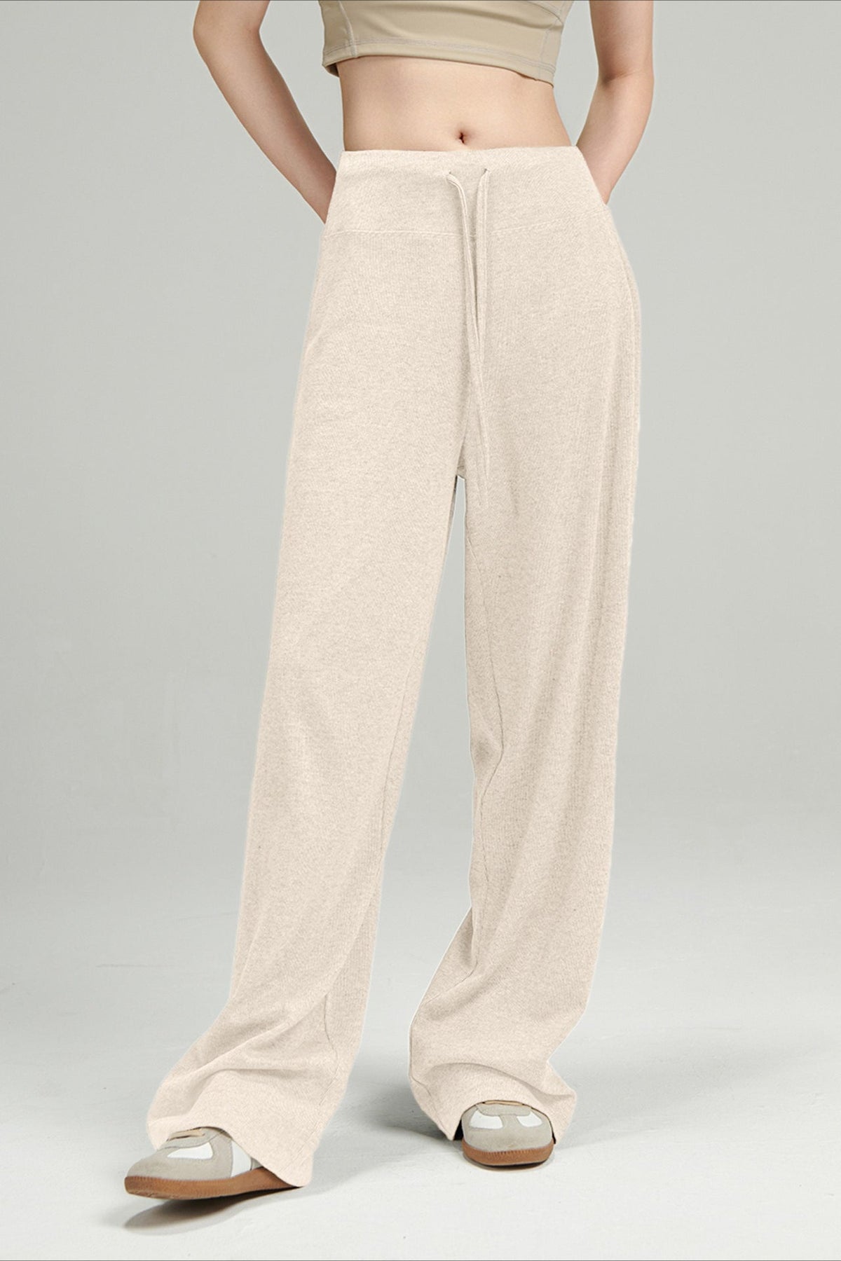 Long Color Block Yoga Knit Pants