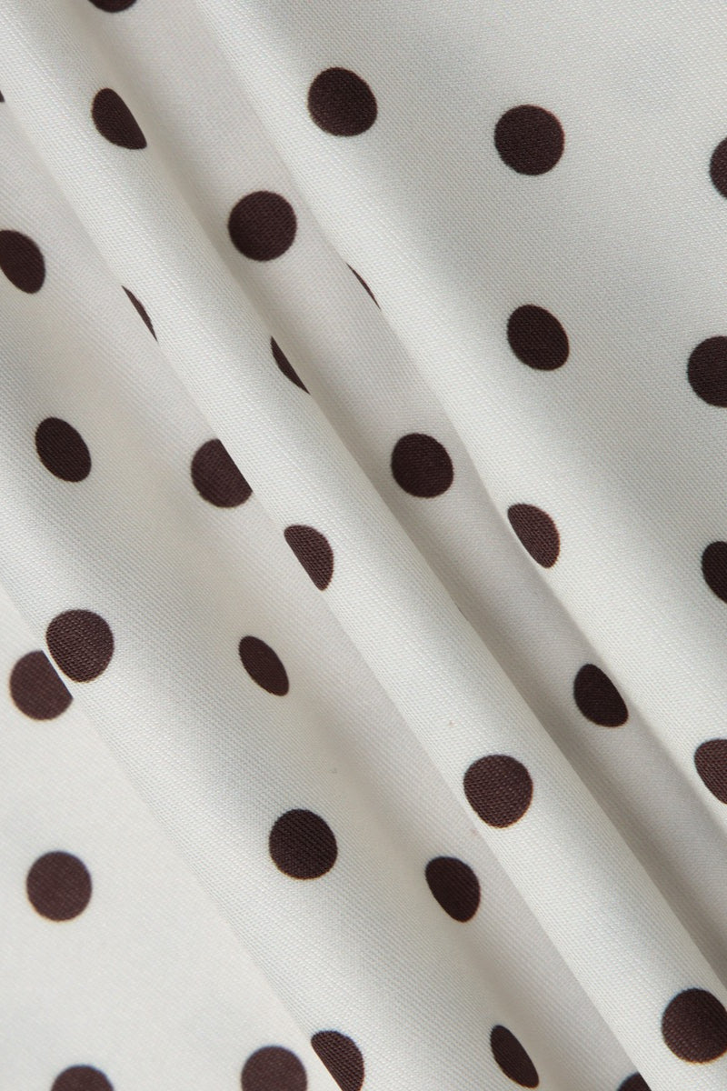 Polka Dot Lace Trim Slim Cami