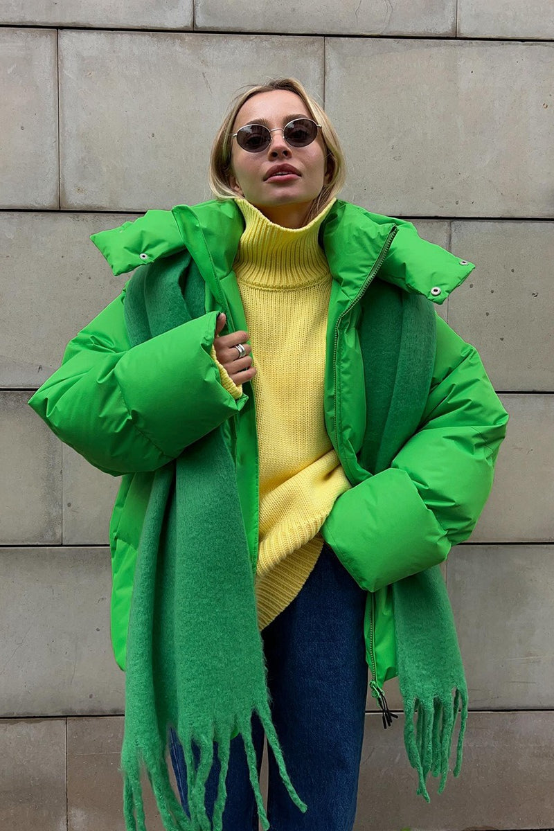 Relaxed Fit Quilted Longline Coat