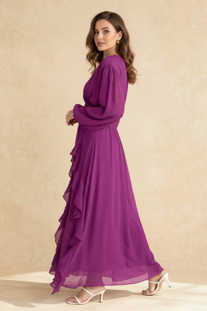 Leonie Ballon Stylish Sleeve Maxi Dress