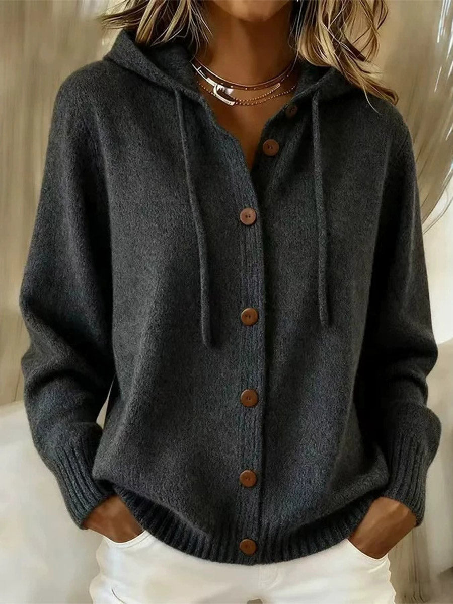 Cozy Luxe Hooded Knit Cardigan