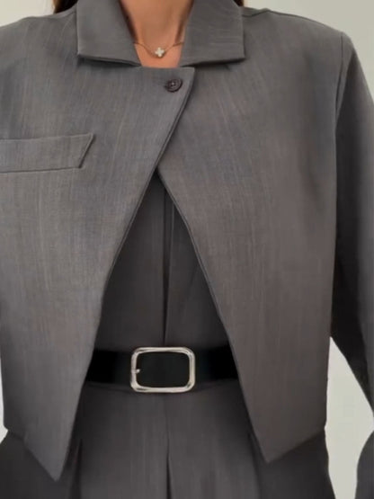 Tailored Pinstripe Two Piece Suit