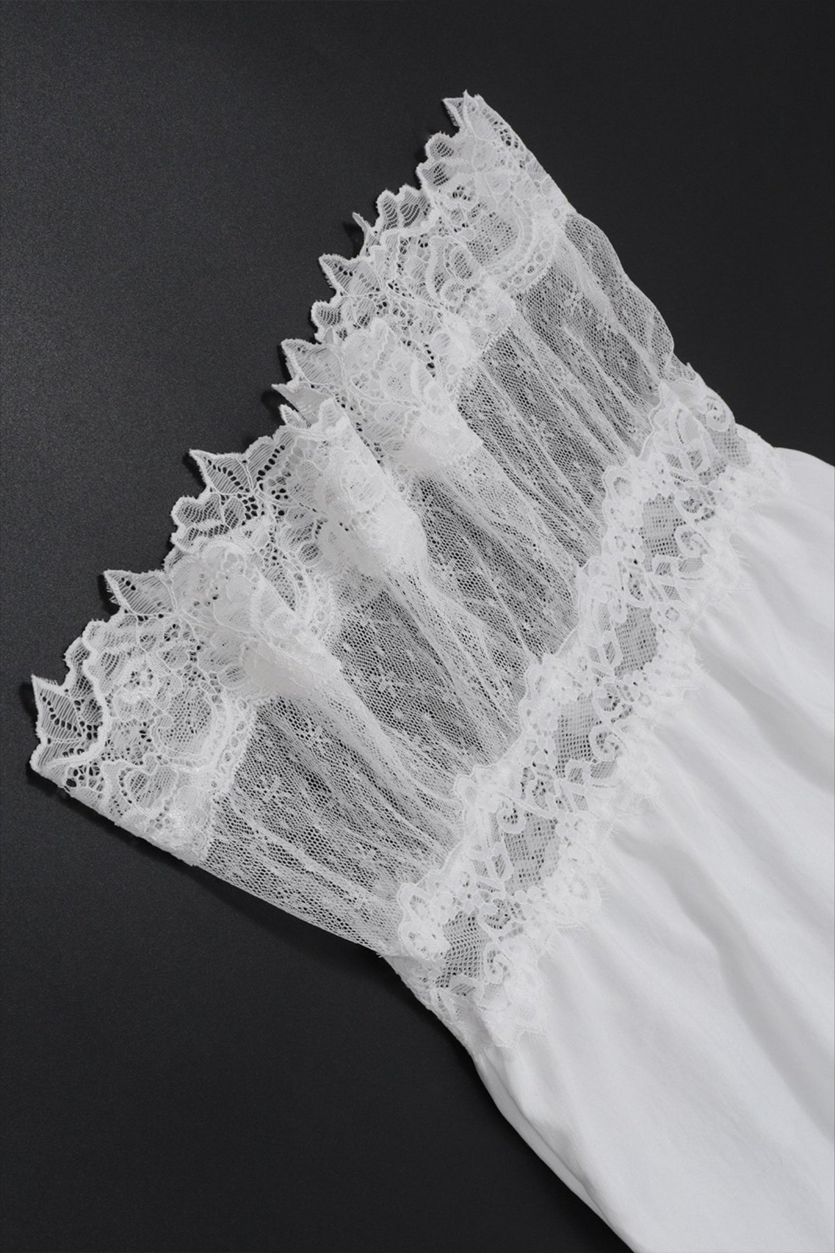 Lace Trim Relaxed Fit Boho Pants