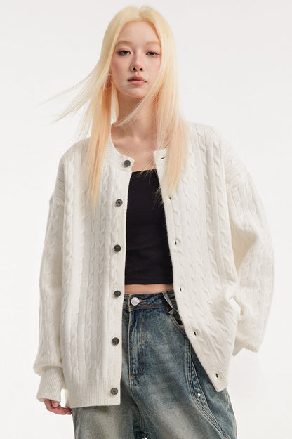 Cable Knit Vintage Cardigan