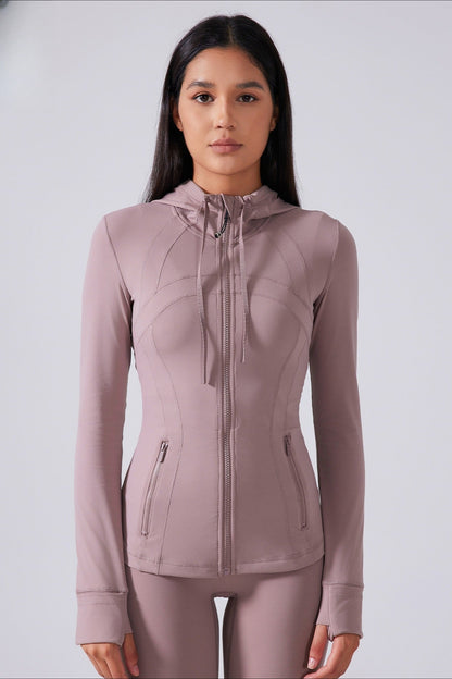 Drawstring Fitted Performance Hoodie