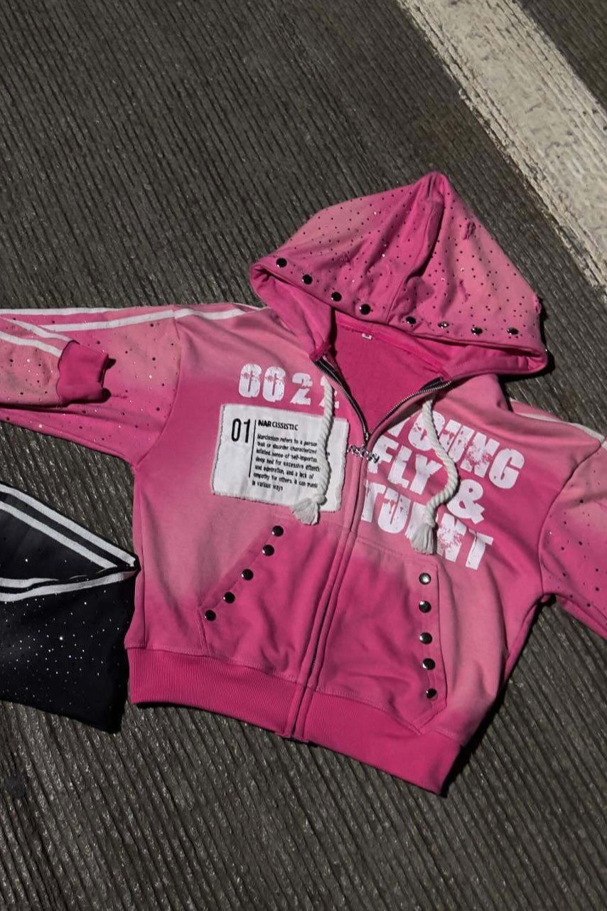 Hip Hop Rock Graphic Printed Hoodie
