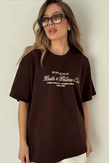 Cotton Loose Fit Casual Short Sleeve Tee