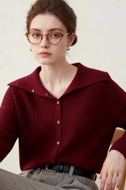 Slim Fit Shawl Collar Cardigan