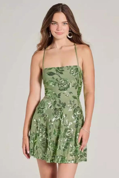 Cami Bodycon Short Sequin Dress