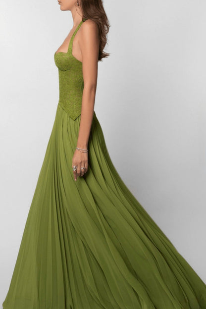 Low Cut Halter Bodycon Vacation Dress