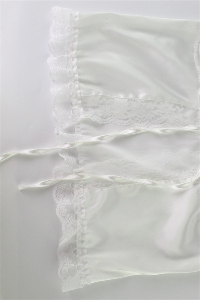 Satin Lace Trim Cami Sleep Shorts Set
