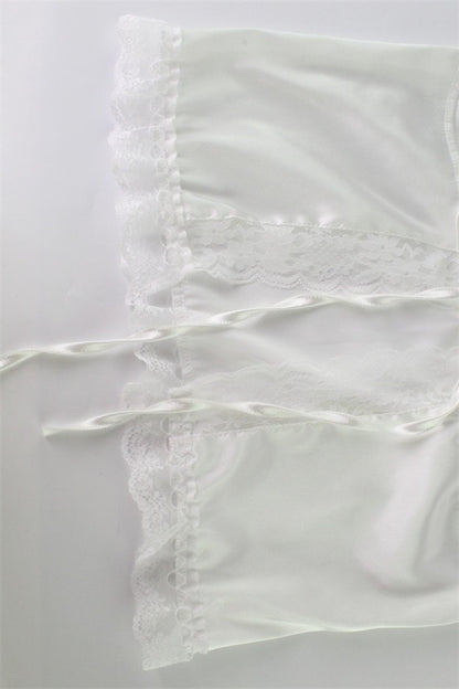Satin Lace Trim Cami Sleep Shorts Set