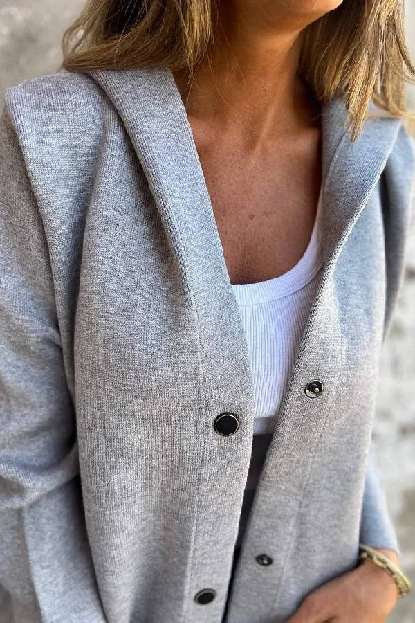 Solid Color Casual Women's Coat