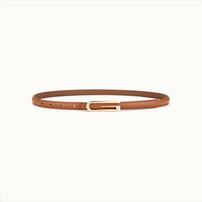 Fashion Versatile Slim Leather Pants Belt
