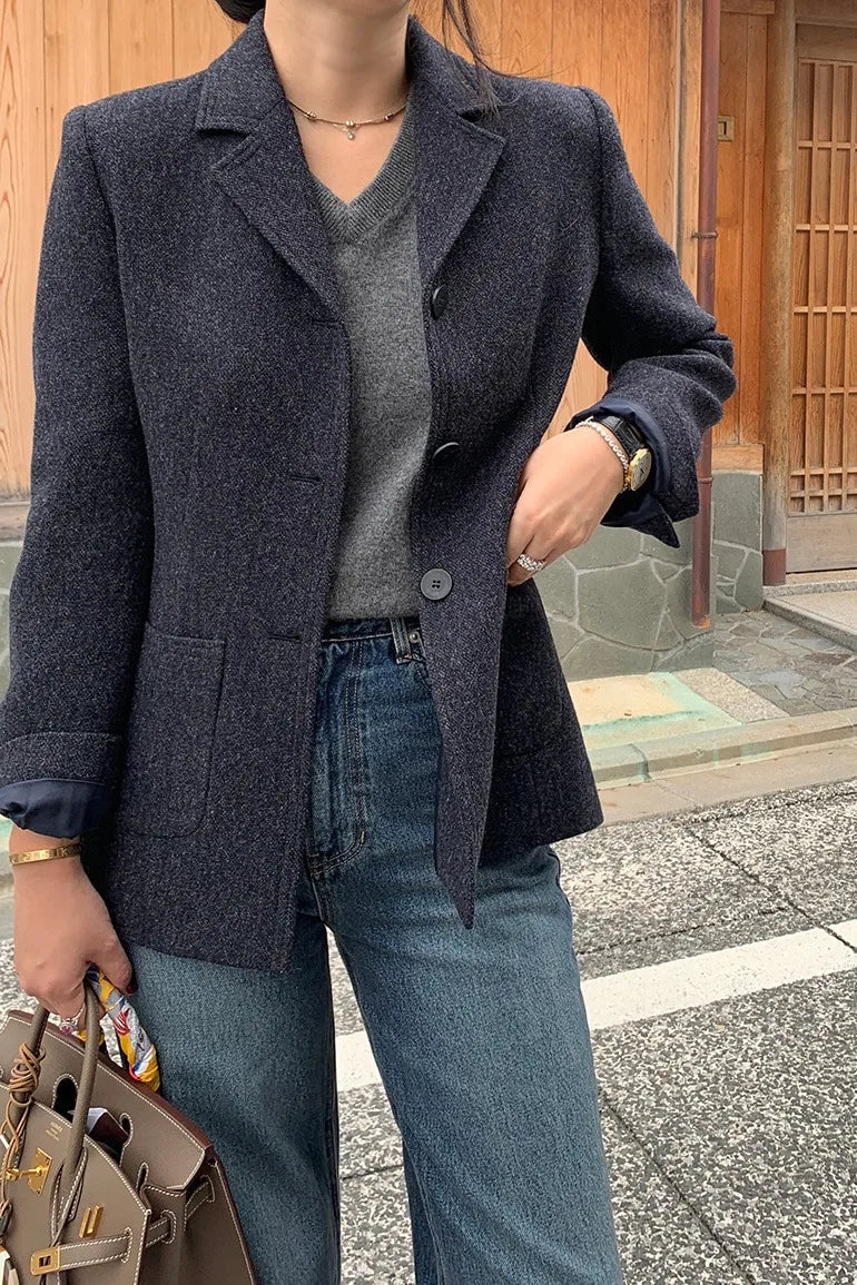Slim Wool Coat Blazer