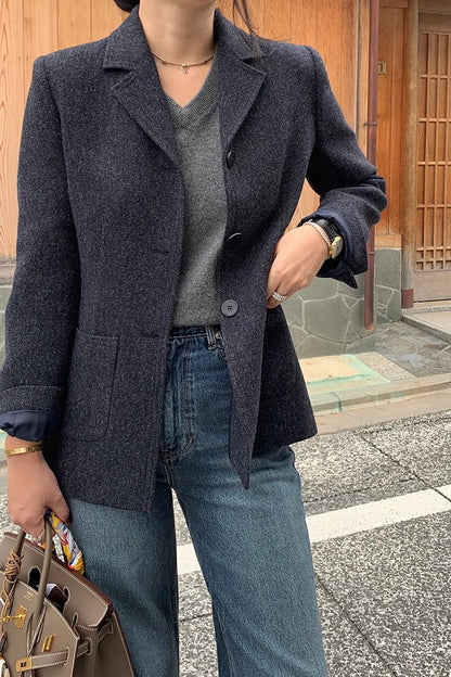 Slim Wool Coat Blazer