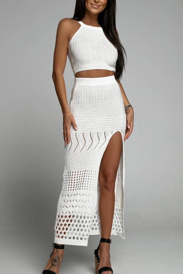 Slim Fit Straight Beach Dress Set